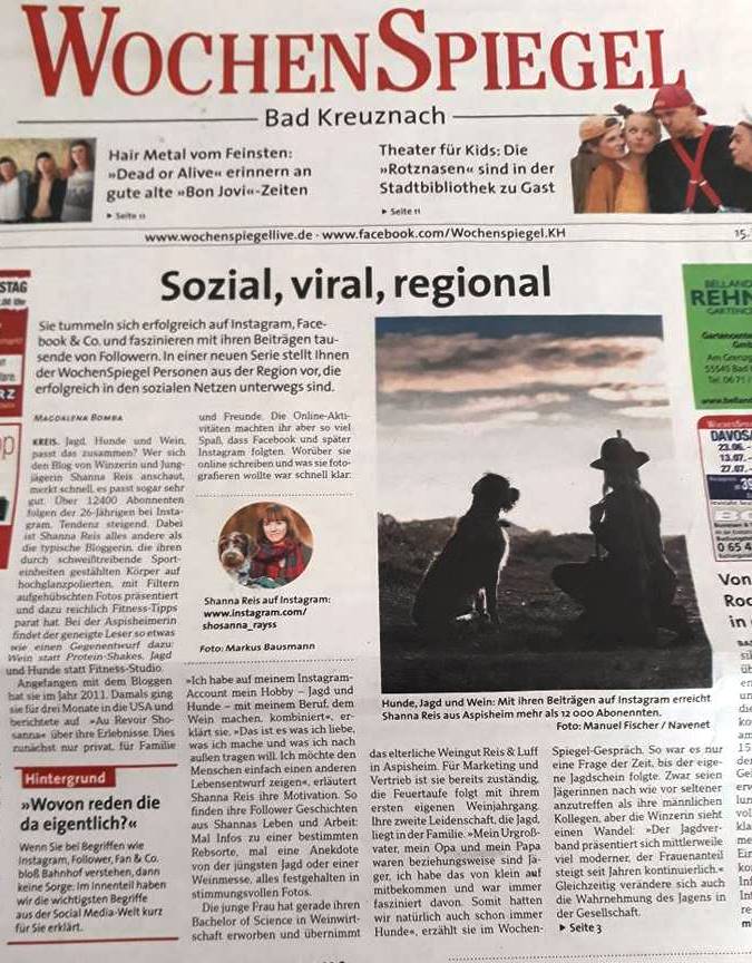 Artikel Wochenspiegel Hunsrück_April18_2